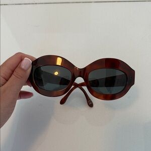 Marni Tortoise Shell Oversized Sunglasses